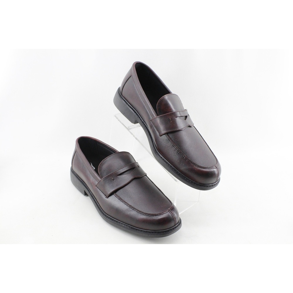 Drew Essex Men's 12 6E Classic Penny Loafer Burgundy Leather‎ Therapeutic shoes